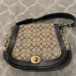 BRAND NEW COACH 65th ANNIVERSARY LEGACY  SIGNATURE FLAP SHOULDER  BAG